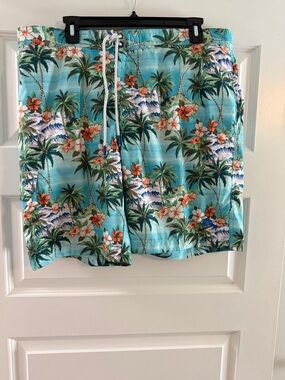 Tommy Bahama Aqua Tropical Palm Swim Trunks